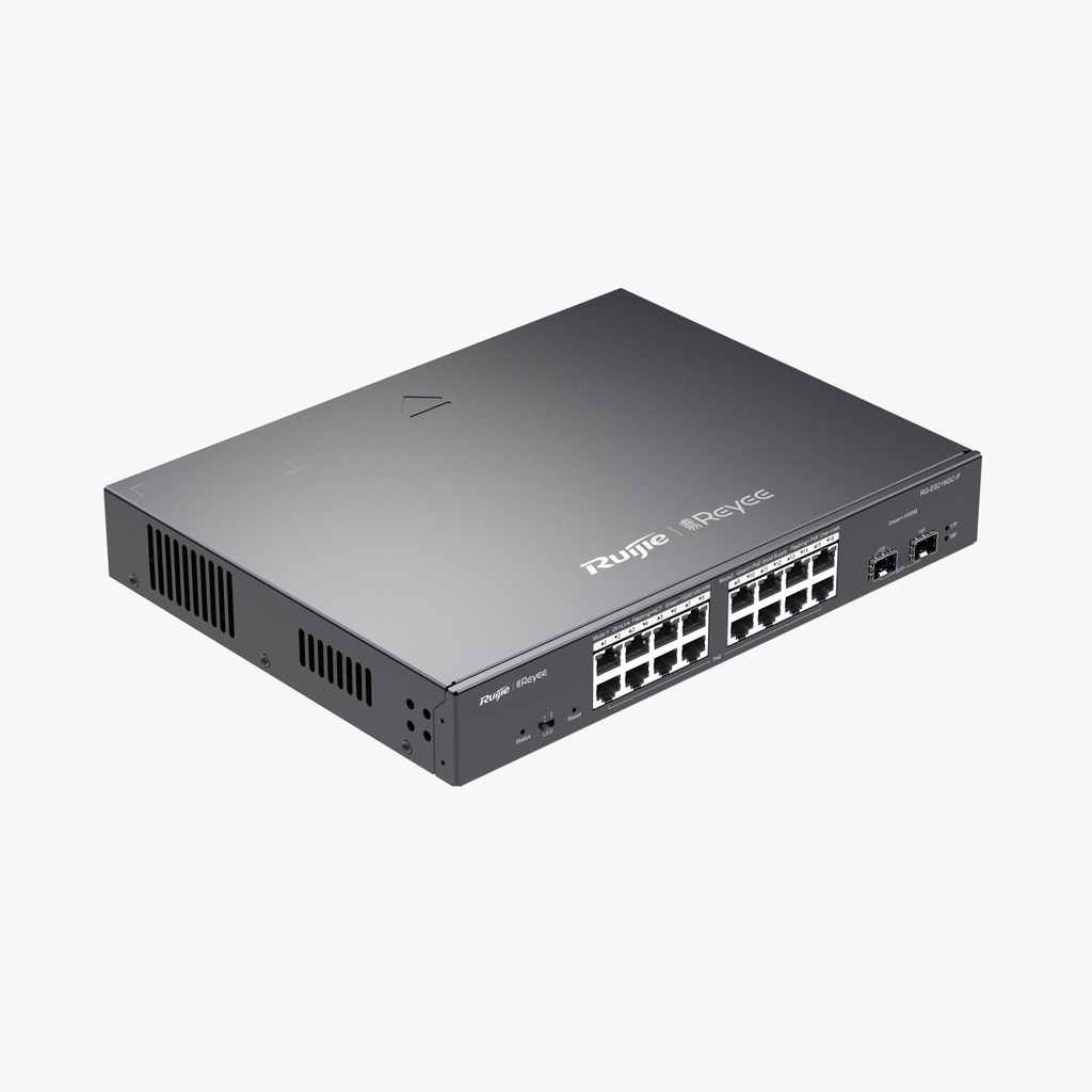 Smart 18-Port Gigabit Network Switch with 2 SFP and Uplink Ports