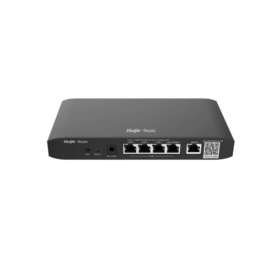 راوتر ذكي 5 منافذ Gigabit مع 4 منافذ PoE ودعم WAN