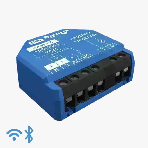 Wi-Fi Smart Switch with No-Power Output – Shelly 1 Gen3