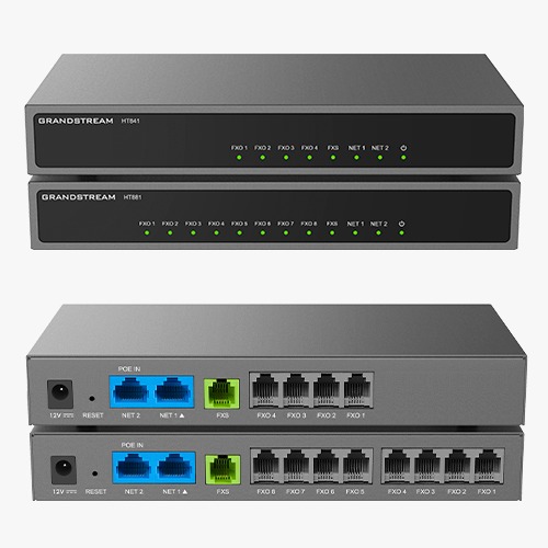 بوابة VoIP بخدمات PSTN مع 8 منافذ FXO ومنفذ FXS وواجهات شبكة Gigabit