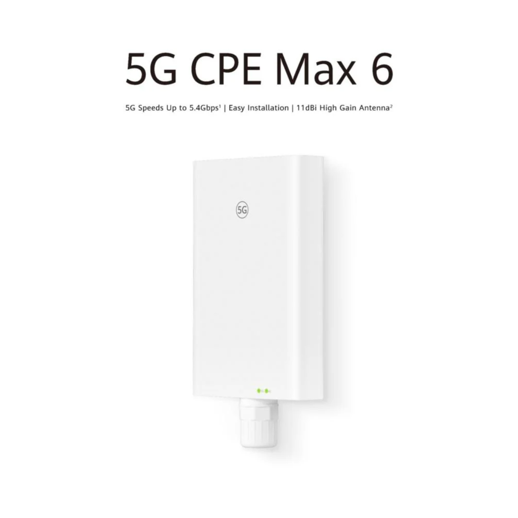 راوتر 5G خارجي Zowee (Huawei) H362-383 CPE Max 6 WiFi 6 – تغطية قوية للمناطق الضعيفة