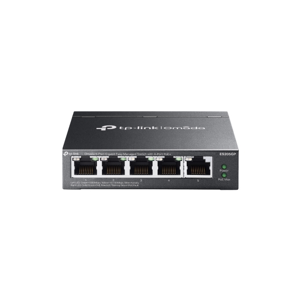 سويتش شبكة ذكي من تي بي لينك ذو 5 منافذ PoE+‎