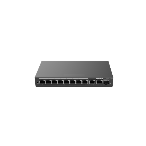 Smart 10-Port Gigabit Network Switch with PoE and Uplink Ports