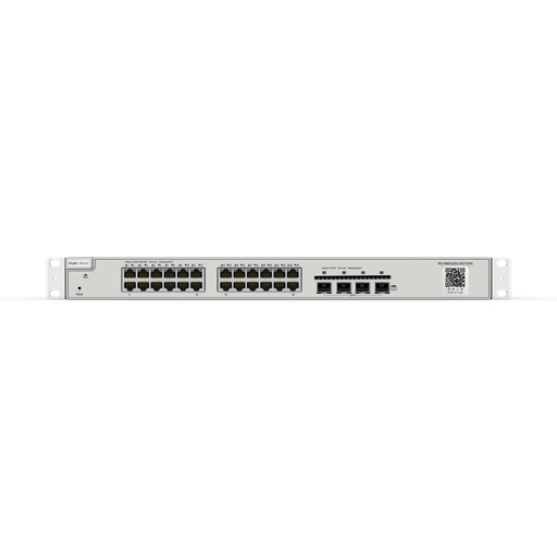 [RG-NBS5200-24GT4XS] 24-Port L2+ Managed 10G Switch, 24 Gigabit RJ45 Ports, 4 *10G SFP+ Slots,19-inch Rack-mountable Steel Case, Static Routing