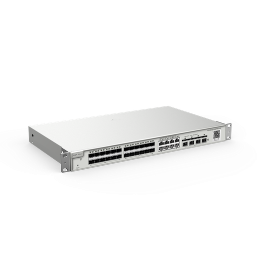 [RG-NBS3200-24SFP/8GT4XS] 24-Port SFP L2 Managed 10G Switch, 24 SFP Slots, 8 Gigabit RJ45 Combo Ports, 4 *10G SFP+ Slots, 19-inch Rack-mountable Steel Case