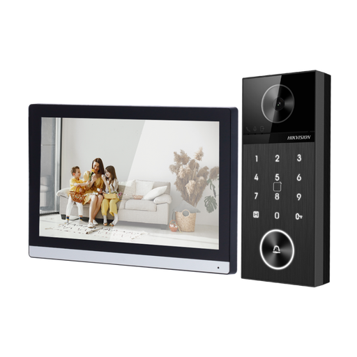 طقم إنتركوم فيديو شبكي بدقة 4 ميجابيكسل مع شاشة داخلية 7 بوصة ووحدة باب خارجية بدعم Wi-Fi وطرق متعددة لفتح الباب