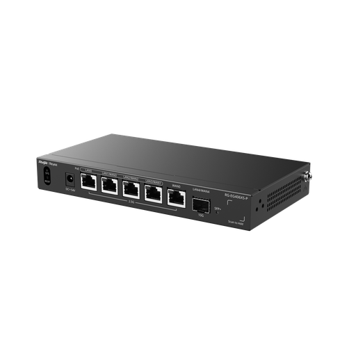 راوتر سحابي 5 منافذ (4 PoE/PoE+ بسرعة 2.5G، ومنفذ 10G واحد) مُدار سحابياً.