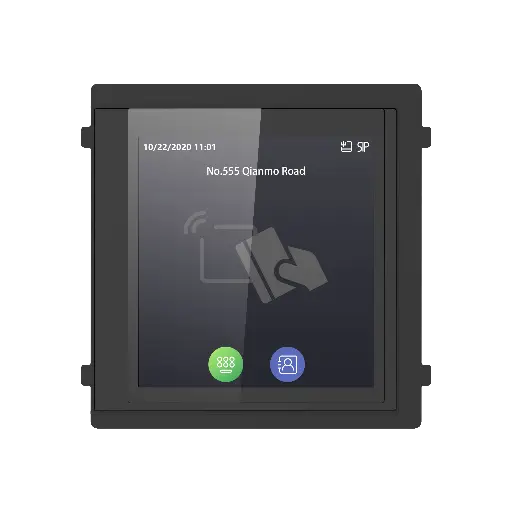 Interactive Touchscreen, Virtual Keypad, and Smart Card Reader for Intercom